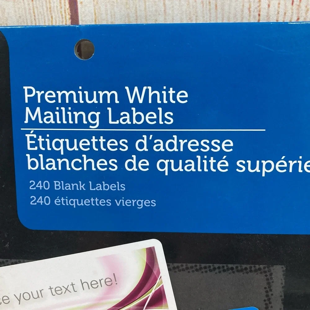 Premium Mailing Labels Blank 240 White Polaroid